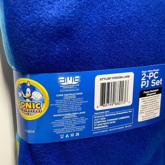 Sonic the Hedgehog Pajama Set - Picture 7 of 7